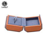 Orange Octagonal Magnetic Jewelry Box Pendant Bracelet Box Set