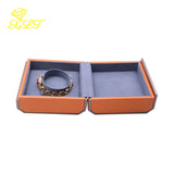Orange Octagonal Magnetic Jewelry Box Pendant Bracelet Case Necklace Storage