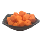 14mm Orange Peel Hexagon Silicone Bead for Keychain DIY Craft
