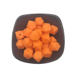 14mm Orange Peel Hexagon Silicone Bead for Keychain DIY Craft