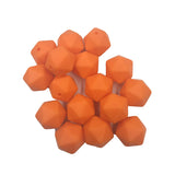Orange Peel Icosahedron Silicone Bead for DIY Craft