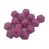Orange Peel Icosahedron Silicone Bead for DIY Jewelry Making