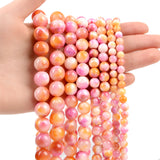 Orange Pink Persian Jade Beads Charm 6/8/10/12MM