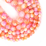 Orange Pink Persian Jade Beads Charm 6/8/10/12MM