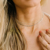 2pcs Stainless Steel Charm Pendant Necklaces Women Jewelry