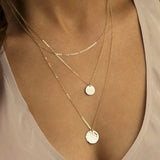 2pcs Stainless Steel Charm Pendant Necklaces Women Jewelry