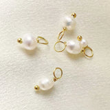 5pcs Freshwater Pearl Pendants Sets Stainless Steel Necklace Accessories
