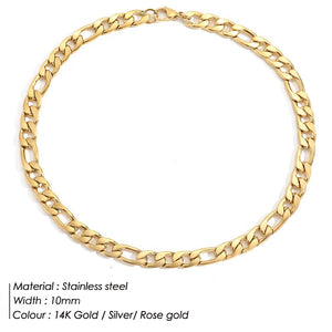 Women's Stainless Steel Cuban Chain Necklace