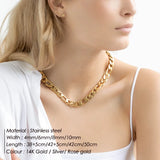 Women's Stainless Steel Cuban Chain Necklace