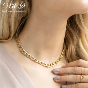 Women's Stainless Steel Cuban Chain Necklace