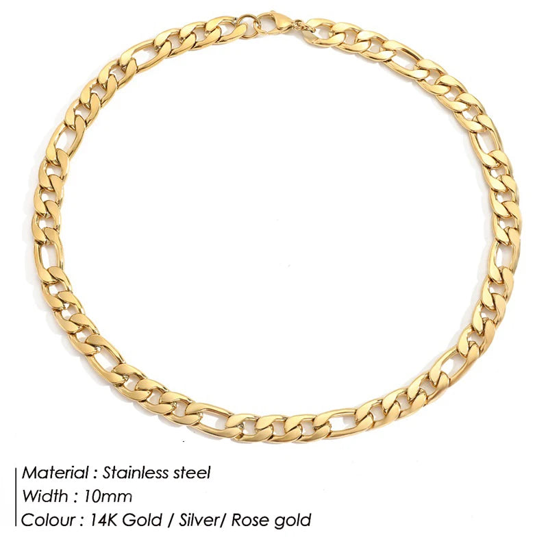 Women's Stainless Steel Cuban Chain Necklace