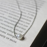 Stainless Steel Pearl Necklaces for Women 14k Plated Pendant