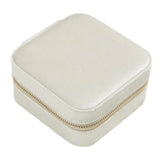 Velvet Jewelry Box with Mirror Organizer