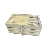 Organizers Three-Layer Jewelry Storage Box Large Capacity Case Convenient
