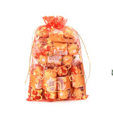 Organza Bag 9x12cm 200pcs Earrings Wedding Gift Packaging Rose Jewelry Rope