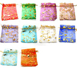 Organza Bags 9x12cm Wedding Pouches for Jewelry, 100pcs
