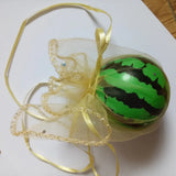 50pcs Golden Round Drawstring Organza Bag 26/35/40cm Wedding Birthday Gift Bag