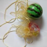 50pcs Golden Round Drawstring Organza Bag 26/35/40cm Wedding Birthday Gift Bag
