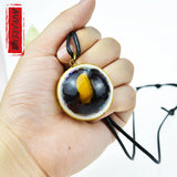 Tiger Eye & Garnet Orgonite Pendant for Reiki Healing