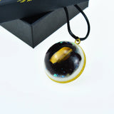 Tiger Eye & Garnet Orgonite Pendant for Reiki Healing