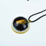 Tiger Eye & Garnet Orgonite Pendant for Reiki Healing