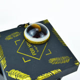 Tiger Eye & Garnet Orgonite Pendant for Reiki Healing