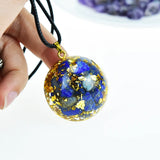 Orgone Pendant Lazurite Crystal Healing Resin Pendant