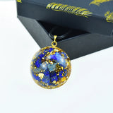 Orgone Pendant Lazurite Crystal Healing Resin Pendant