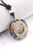 Orgonit Chakra Sri Yantra Pendant - Energy Healing Necklace