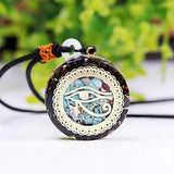Orgonite Necklace Eye Of Horus Egypt Protection Pendant