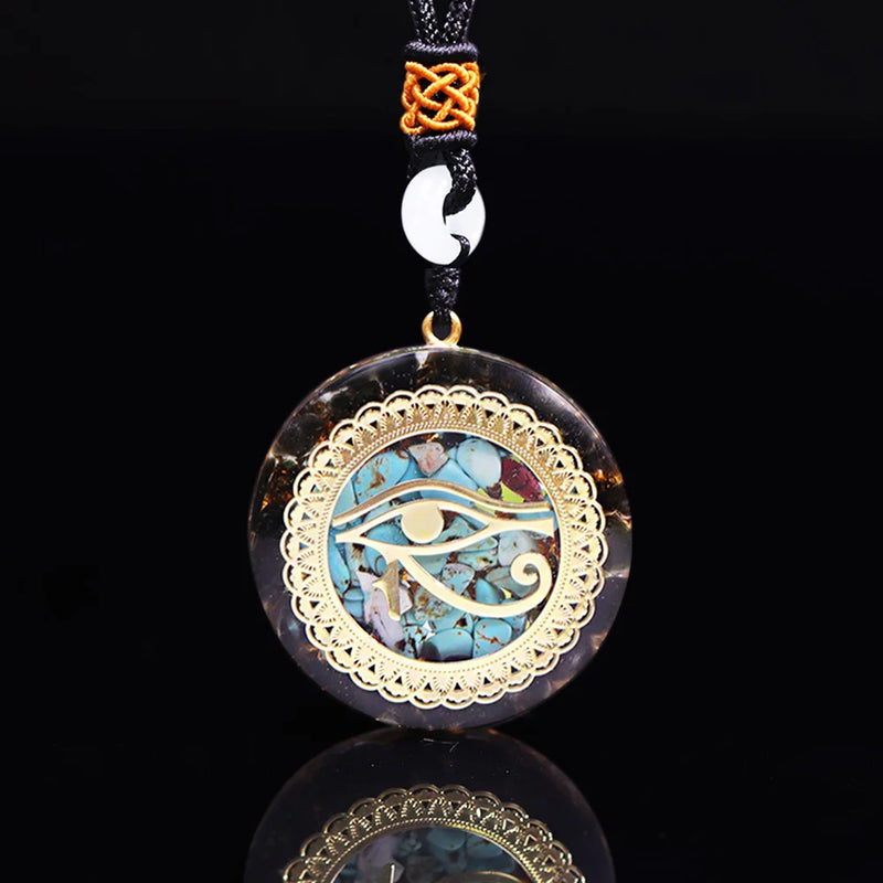 Orgonite Necklace Eye Of Horus Egypt Protection Pendant