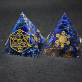 Orgonite Pyramid Sahasrara Chakra Jeremiel Crystal Lucky Pyramid