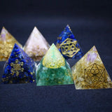 Orgonite Pyramid Sahasrara Chakra Jeremiel Crystal Lucky Pyramid