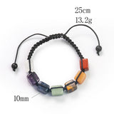 Orgonite 7 Chakras Quartz Drusy Bracelet Natural Amethyst Tourmaline Agate