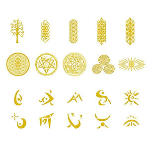 Orgonite Stickers Resin Copper Stickers Clear Decorate Stickers