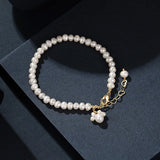 Summer Baroque Pearl Charm Bracelet Cat Paw Wedding Jewellery