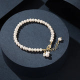 Summer Baroque Pearl Charm Bracelet Cat Paw Wedding Jewellery