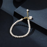 Summer Baroque Pearl Charm Bracelet Cat Paw Wedding Jewellery
