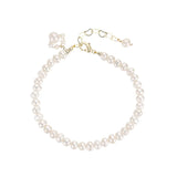 Summer Baroque Pearl Charm Bracelet Cat Paw Wedding Jewellery