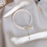 Summer Baroque Pearl Charm Bracelet Cat Paw Wedding Jewellery