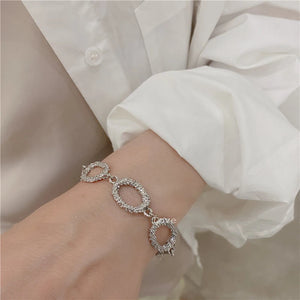 Vintage Geometric Charm Bracelet for Women Girls