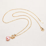 520 Copper Alloy Water Drop Pearl Necklace