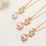 520 Copper Alloy Water Drop Pearl Necklace