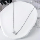 925 Sterling Silver O Chain Necklace for Women