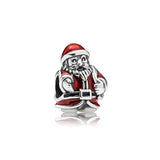 925 Silver Red Apple Christmas Beads