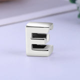 925 Silver A-Z Letter Alphabet Crown Bead Charm Bracelet DIY Jewelry