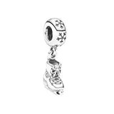 925 Silver Charm Bead Pendant CZ Fit Pandora Bracelets