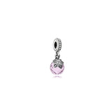 925 Sterling Silver Charm Bead Pendant CZ Clip Pando Bracelets