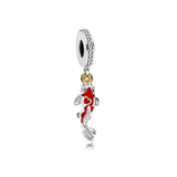 925 Sterling Silver Heart Charm Pendant for Bracelets Necklaces