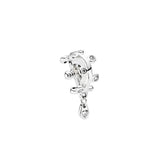 925 Silver Love Heart Charm Bead Pendant for Bracelets Necklaces
